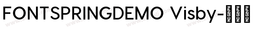 FONTSPRINGDEMO Visby字体转换